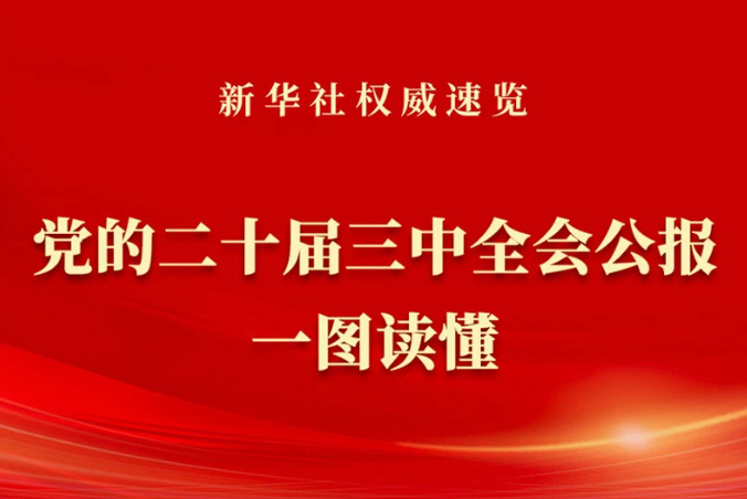 黨的二十屆三中全會公報一圖讀懂